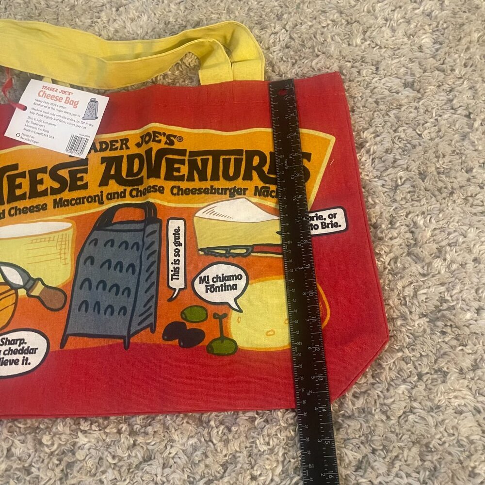 Trader Joe’s Cheese Adventures Canvas Tote NWT - Picture 5 of 5